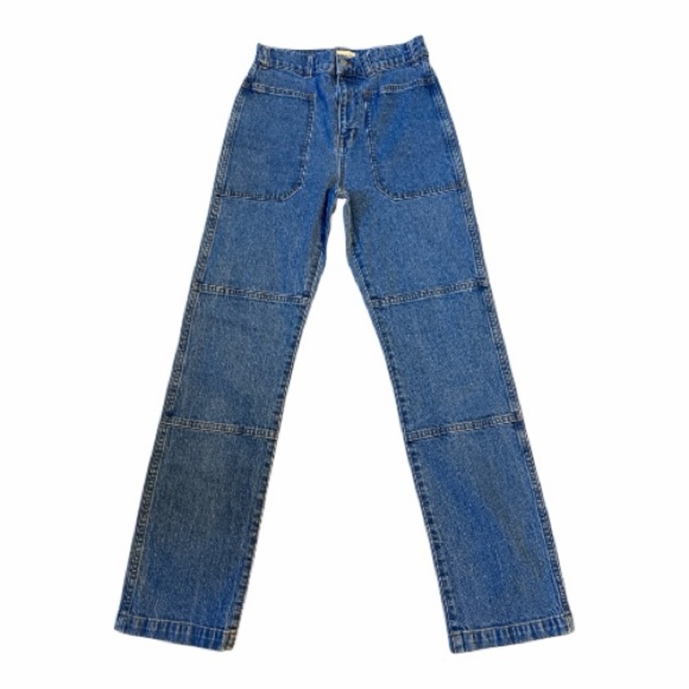 Madewell 90s Straight Cargo Carpenter Panel Denim Jeans Fenwood Wash -Size 26